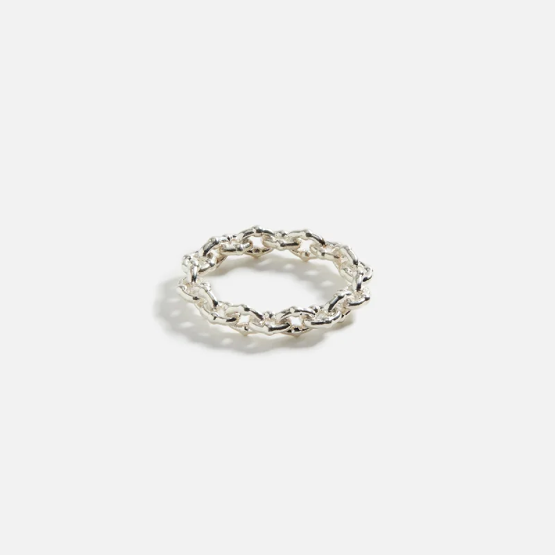 Greg Yuna Umlaut Link Ring - Silver