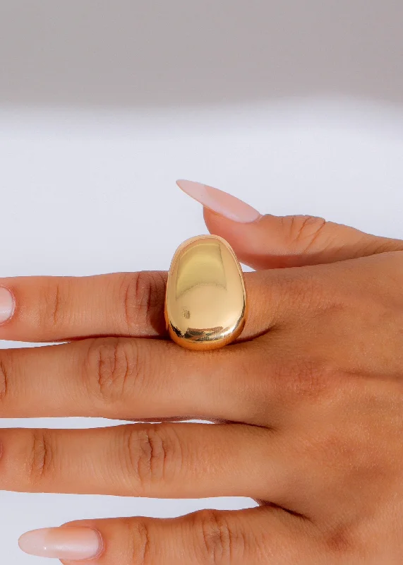 Eclipse Dome Ring Gold