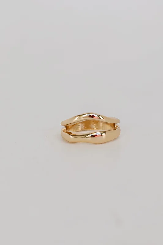 FINAL SALE - Hazel Gold Double Ring