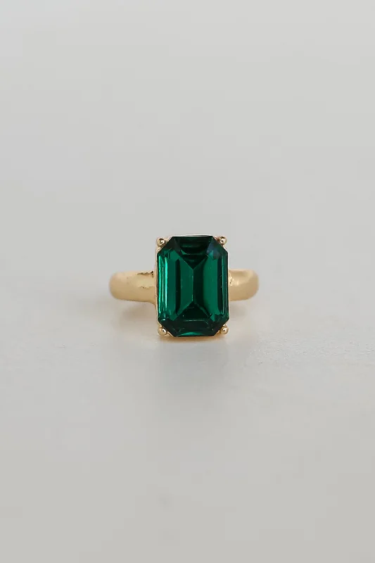 Kira Green Gemstone Ring