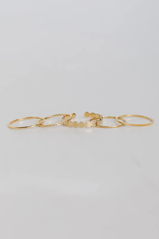 Stella Gold Ring Set