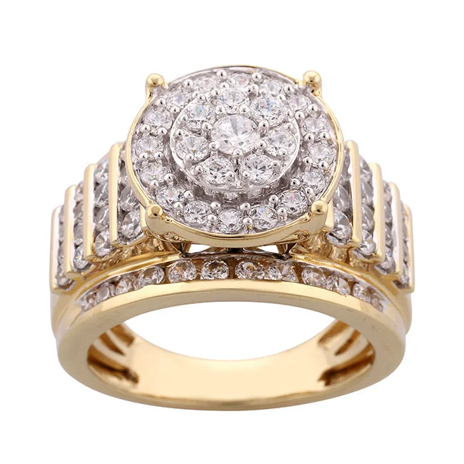 Red Hot Deal 2 CTW Diamond Engagement Ring in 10KT Yellow Gold