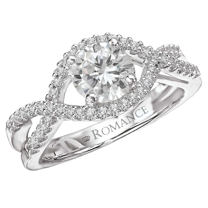 Romance Open Shoulder with a Twist Engagement Ring