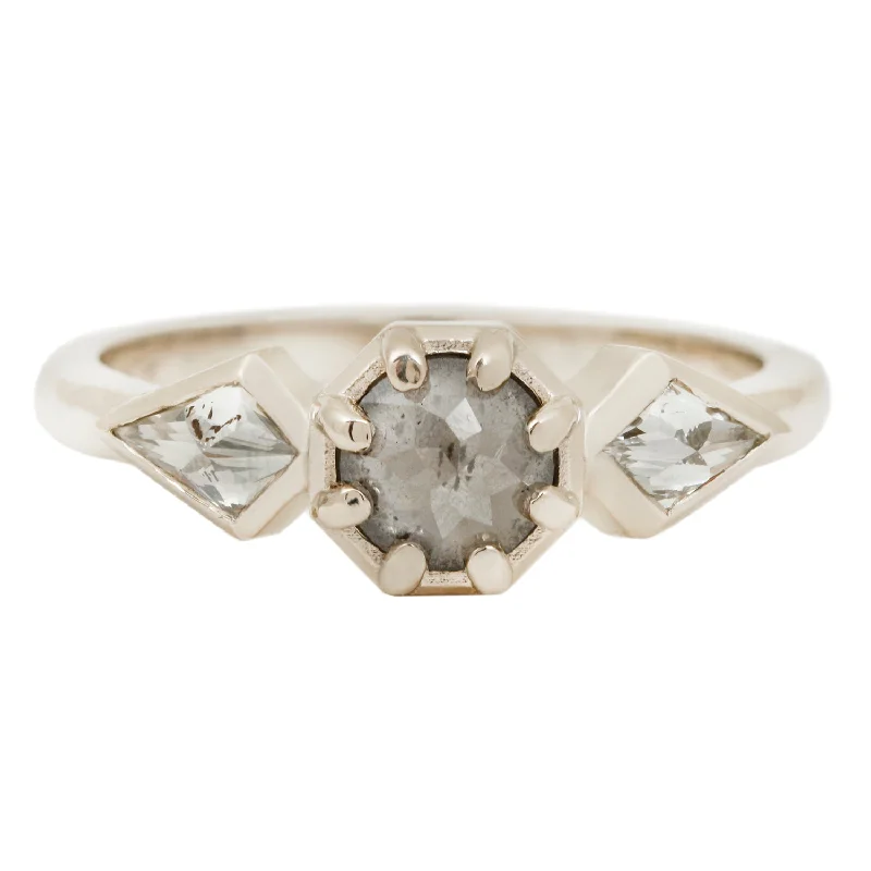 Shooting Star Three Stone Ring