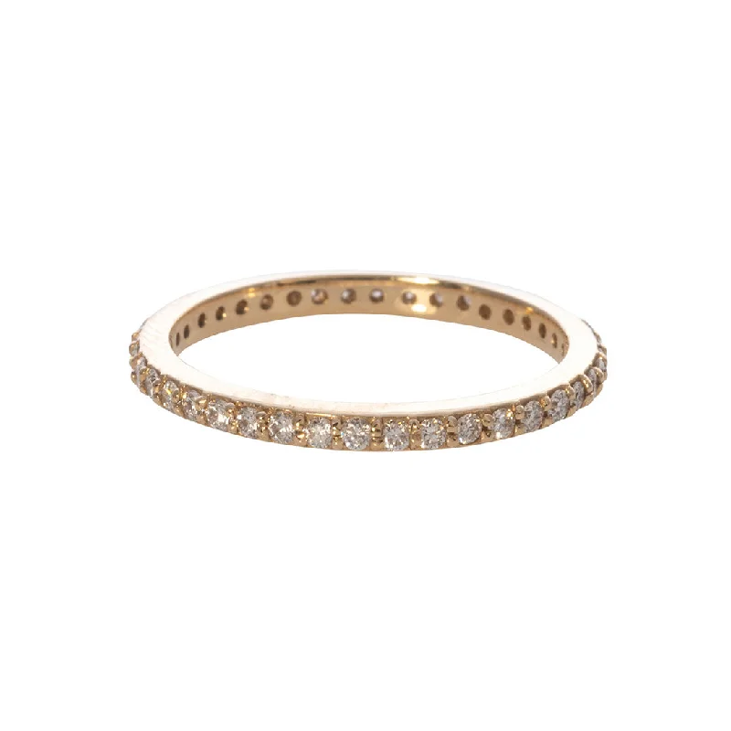 .40ctw Diamond Pavé 14K Yellow Gold Eternity Band