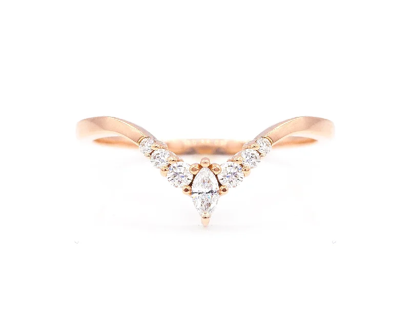 Curved Marquise Band