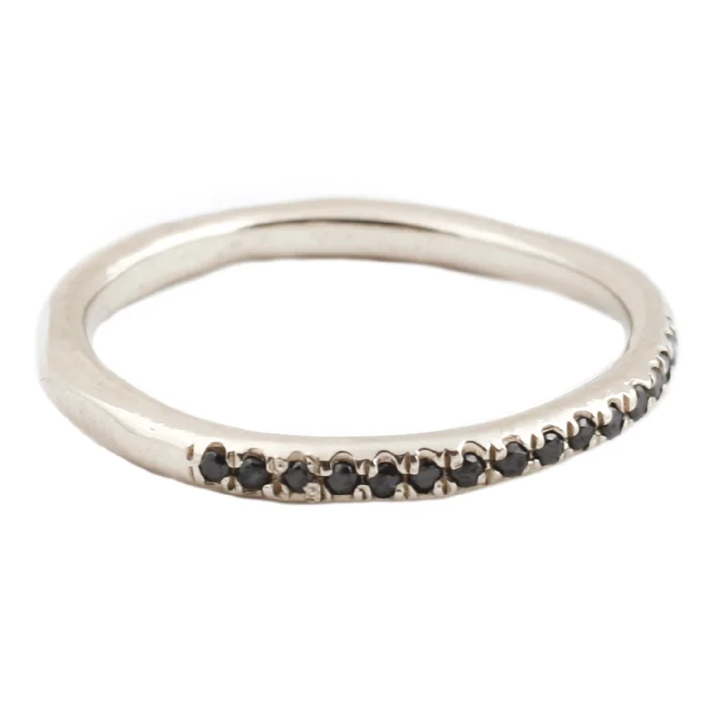 Black Diamond Half Eternity Band