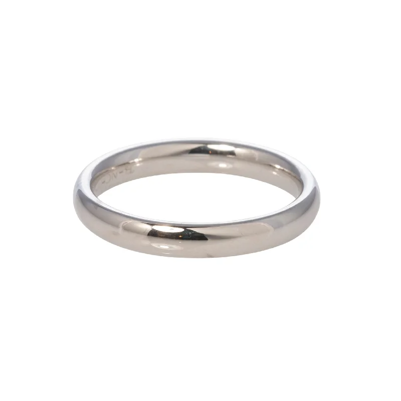 Platinum Regular Comfort Fit Wedding Band 3mm