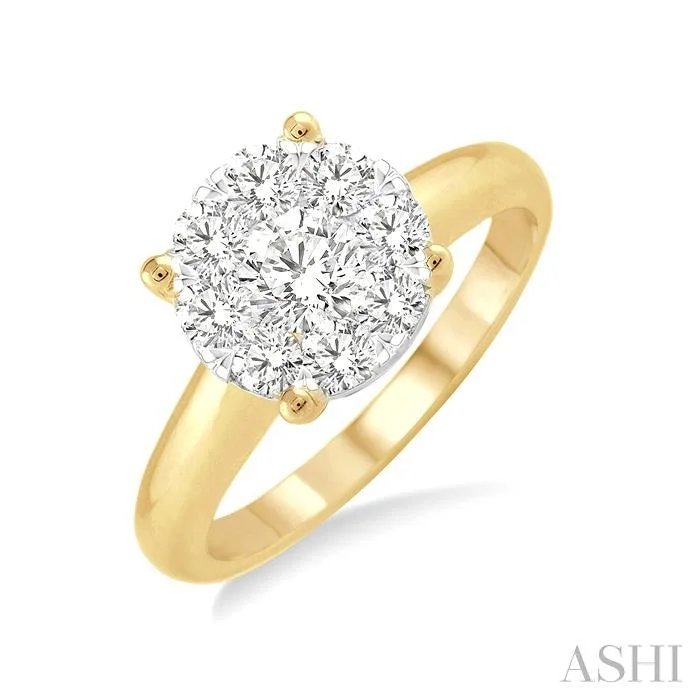 ROUND SHAPE LOVEBRIGHT ESSENTIAL DIAMOND RING