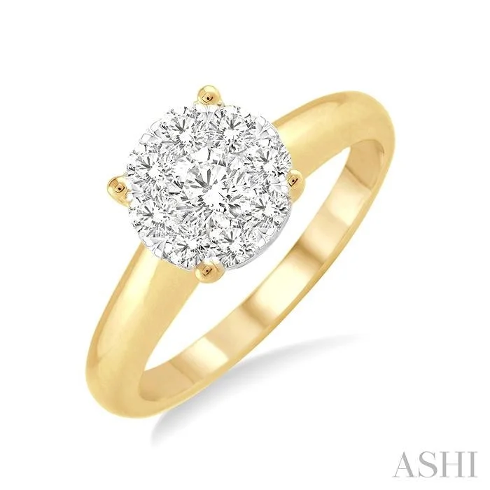 ROUND SHAPE LOVEBRIGHT ESSENTIAL DIAMOND RING