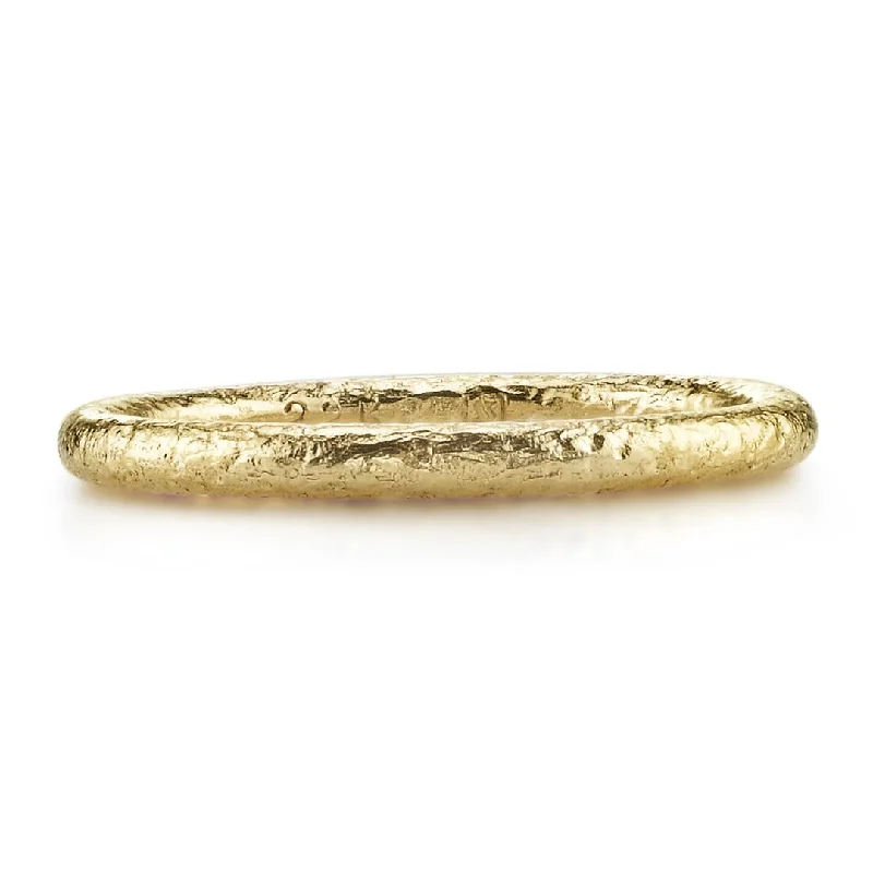 Single Stone 22K Yellow Gold Large Jane Band