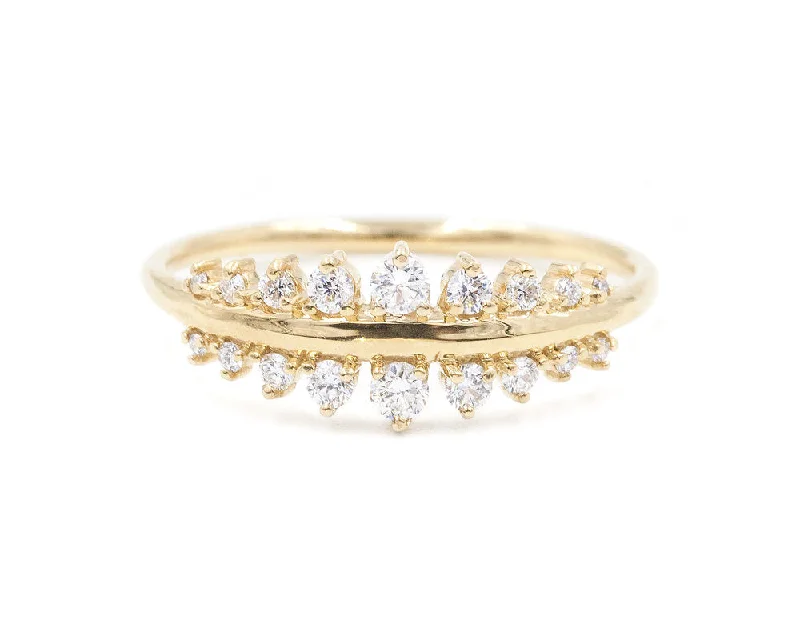 Vega Tapering Diamond Ring