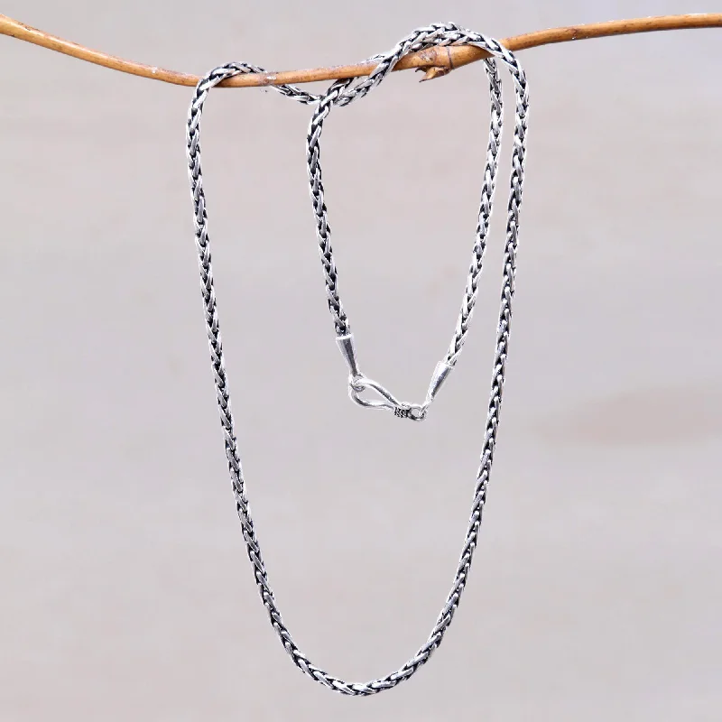 Ancient Wheat Sterling Silver Necklace