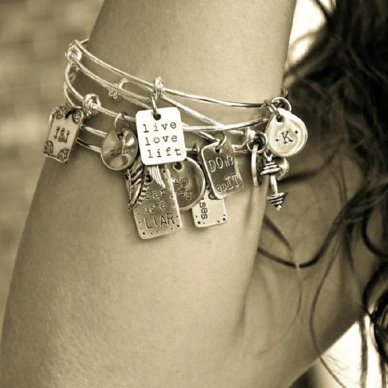 Custom Workout Charm Bracelet