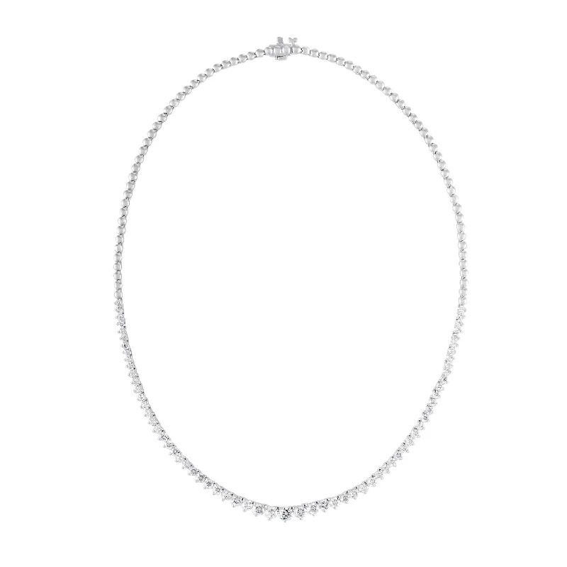 Diana M. 3.00 Diamonds Tennis  Necklace