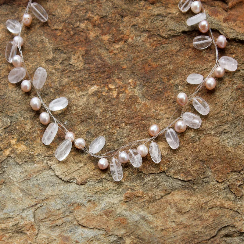 Ethereal Pearl Beaded Necklace