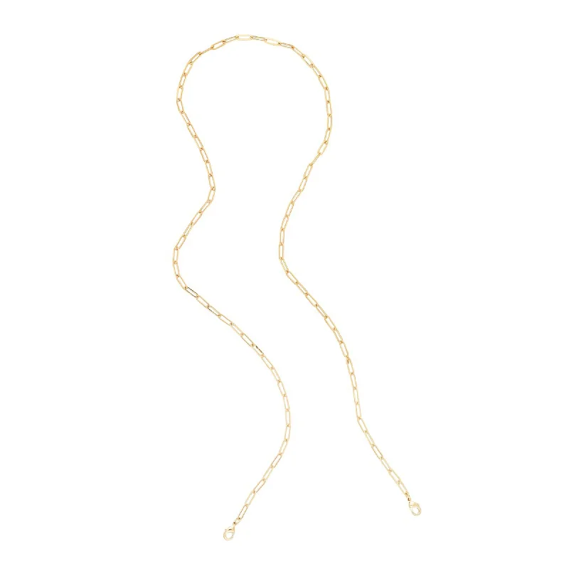 Gold Paper Clip Mask Chain