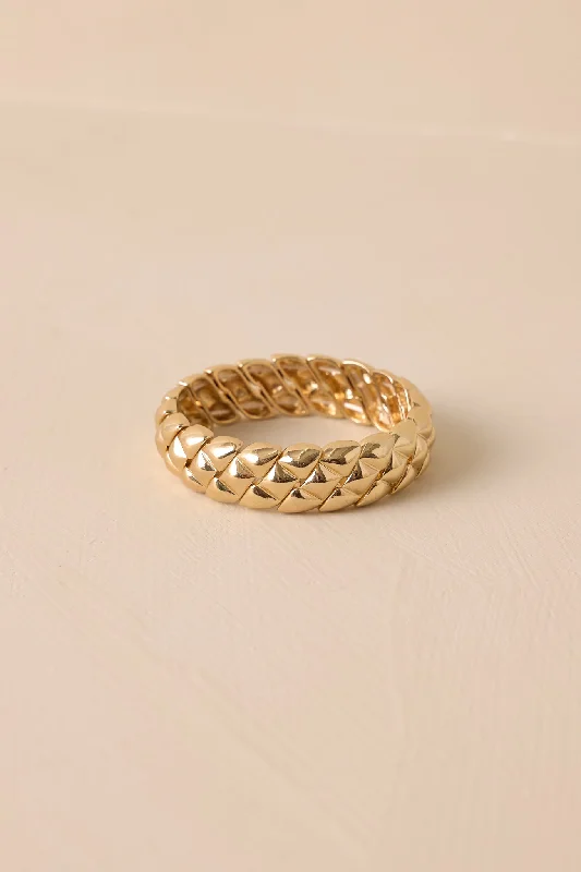 Hidden Glow Gold Bracelet