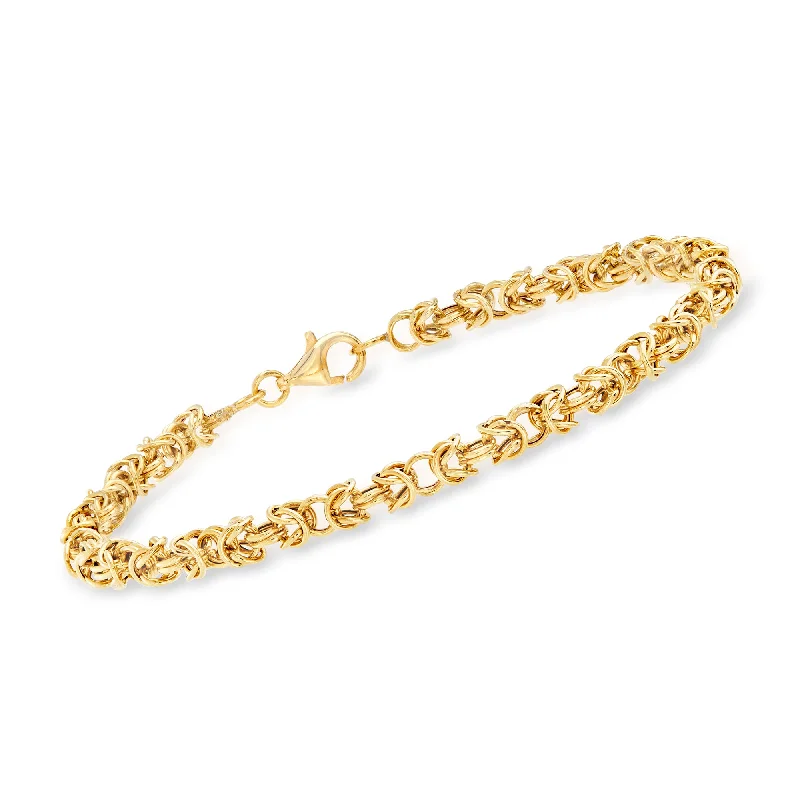 Ross-Simons 18kt Yellow Gold Byzantine Bracelet