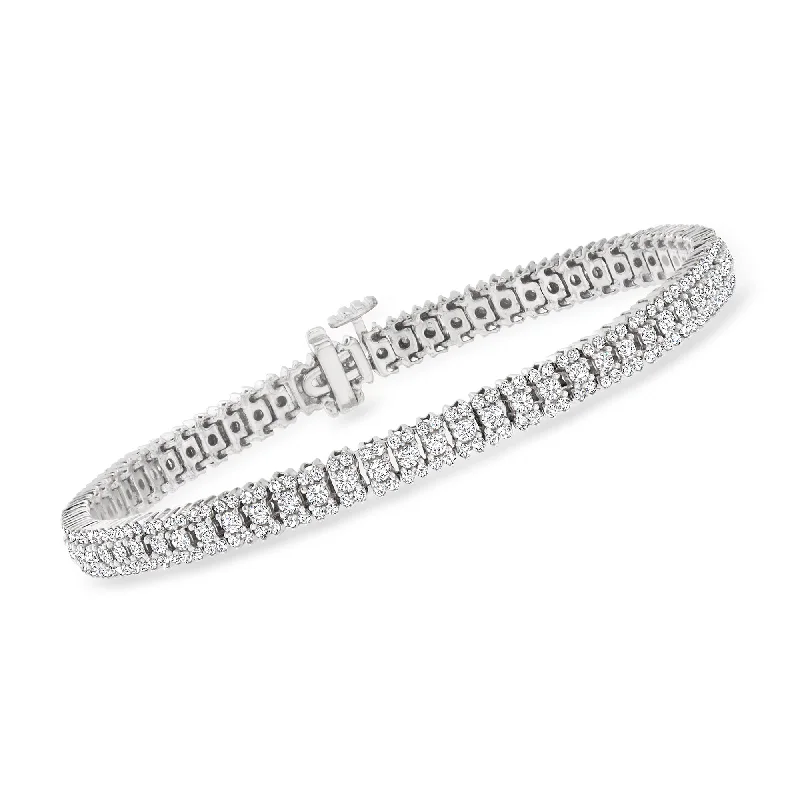 Ross-Simons Diamond Tennis Bracelet in Sterling Silver