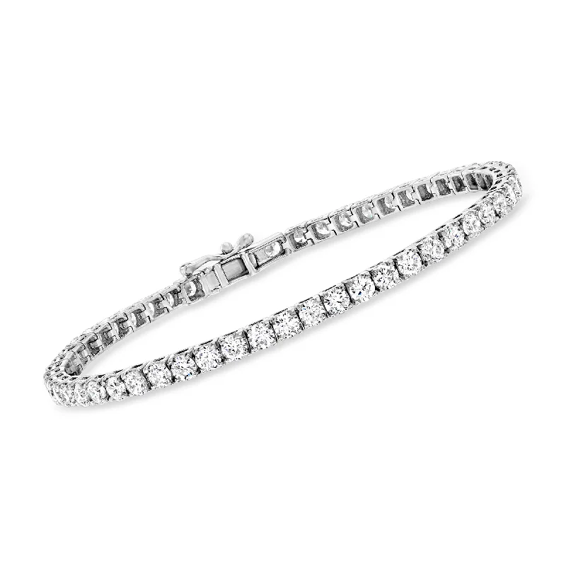 Ross-Simons Lab-Grown Diamond Tennis Bracelet in 14kt White Gold