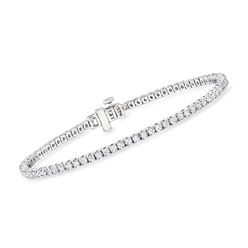 Ross-Simons Lab-Grown Diamond Tennis Bracelet in Sterling Silver