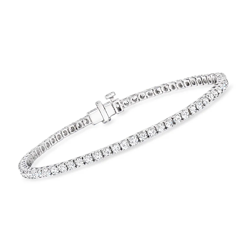 Ross-Simons Lab-Grown Diamond Tennis Bracelet in Sterling Silver