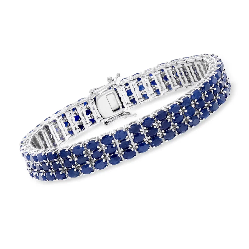 Ross-Simons Sapphire Tennis Bracelet in Sterling Silver