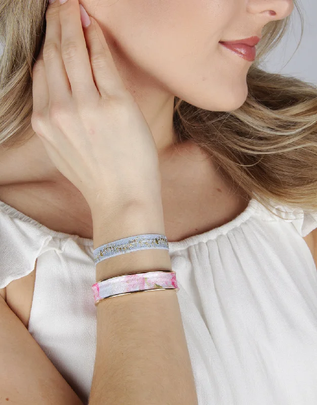 Shiny Gold Narrow Hair Tie Bracelet