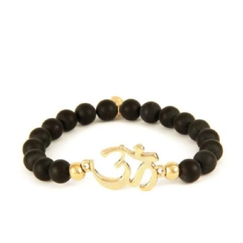 Stone Om Bracelet