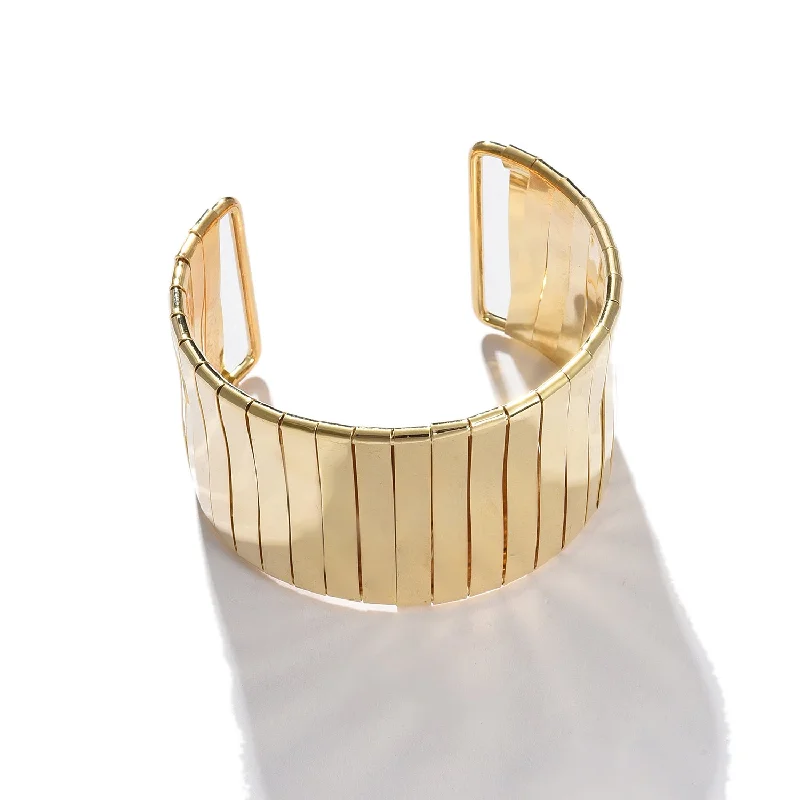 Women Gold-toned Cuff Bracelet