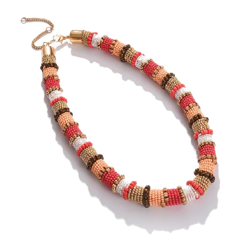 Women Multi Colour Beaded Neckpiece