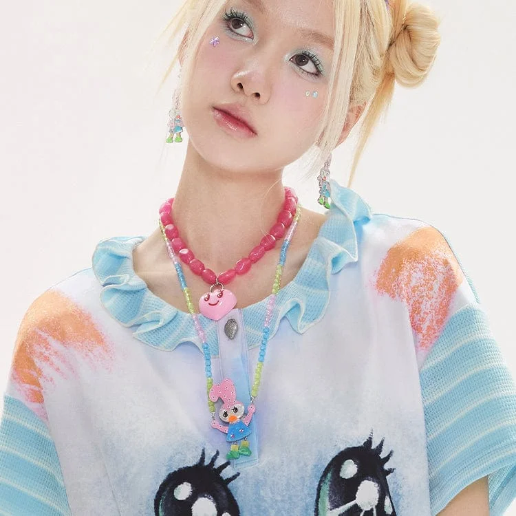 Women's Kawaii Rabbit Colourful Necklace