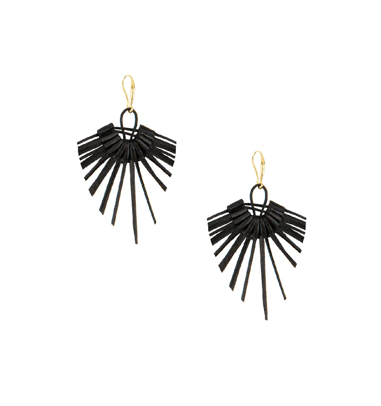 Kite Pleated Earrings (various colors)