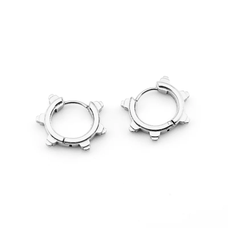 SP-01B Steel Spike Earrings