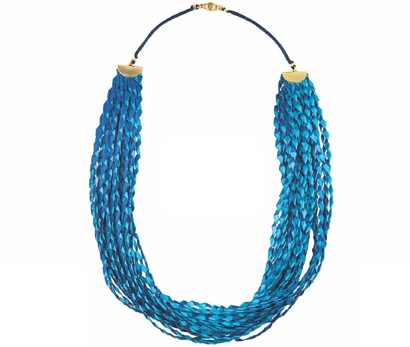 Zigzag Fabric Necklace