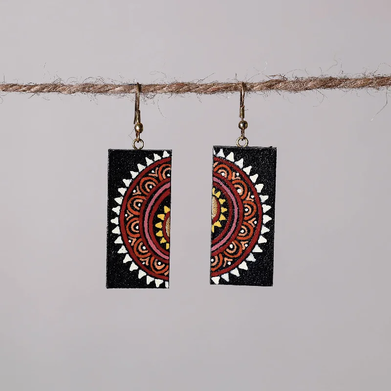 Miniature Handpainted Wooden Earrings