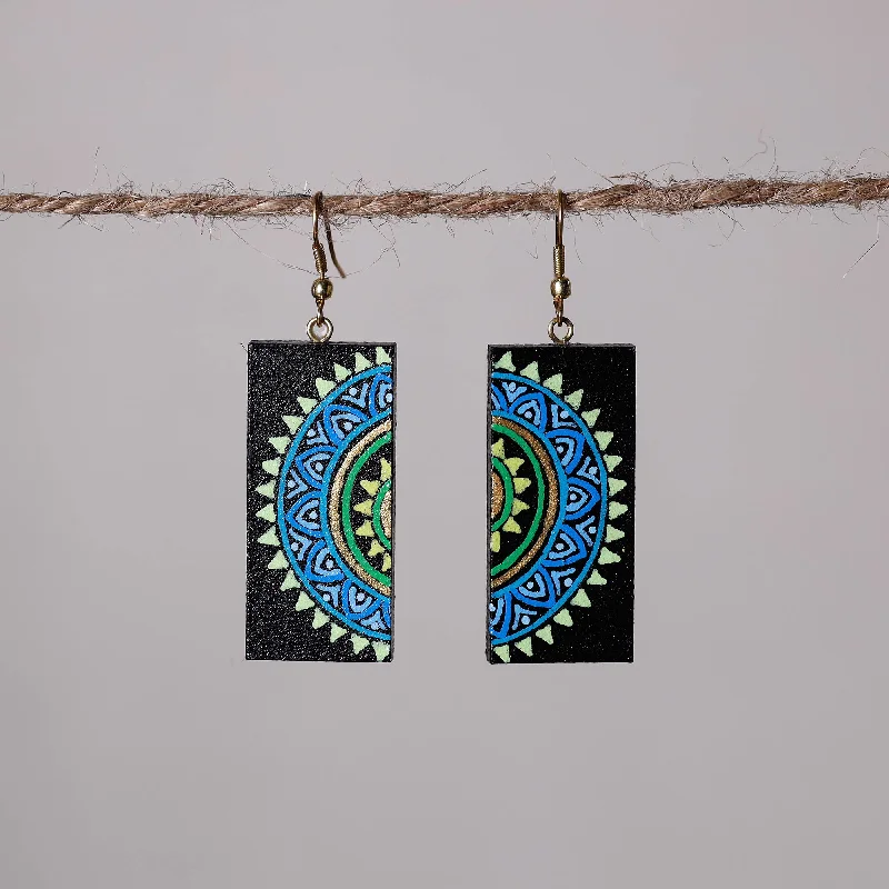 Miniature Handpainted Wooden Earrings