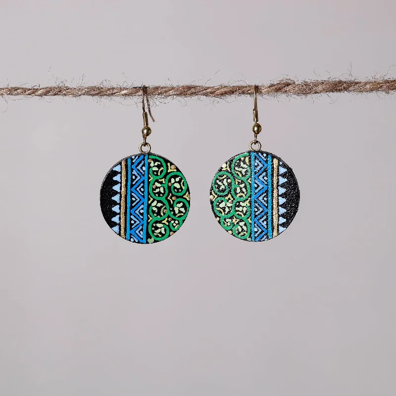 Miniature Handpainted Wooden Earrings