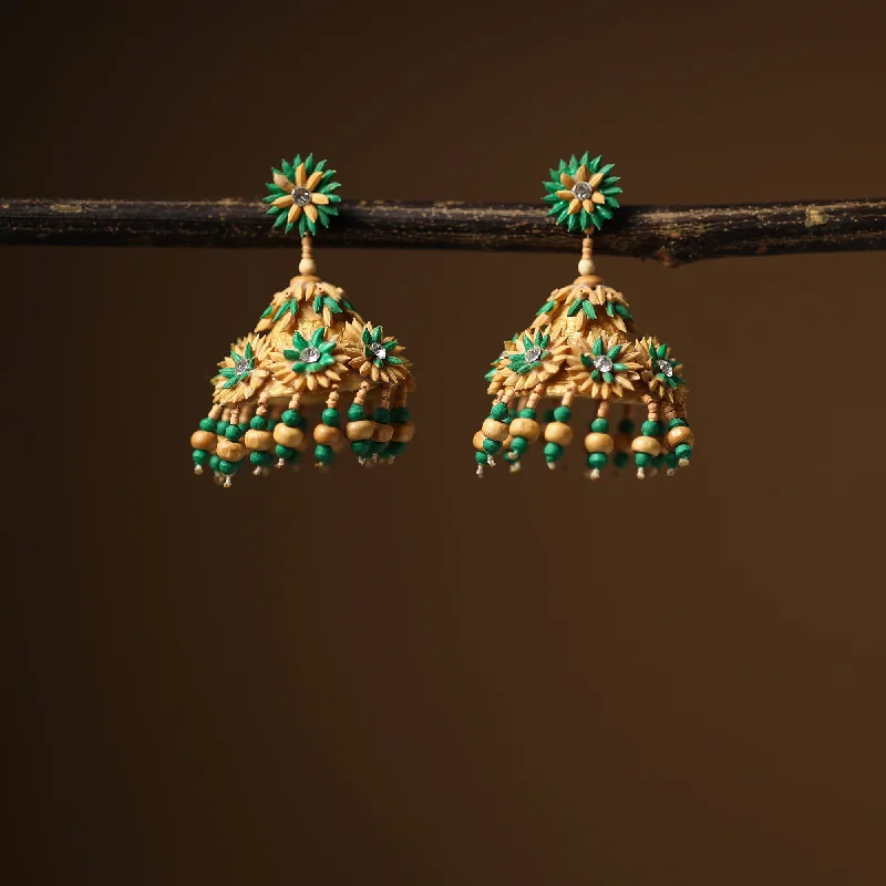 Handcrafted Rice Paddy Earrings by Putul Das Mitra