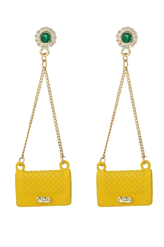 Ella Purse Earrings - Yellow