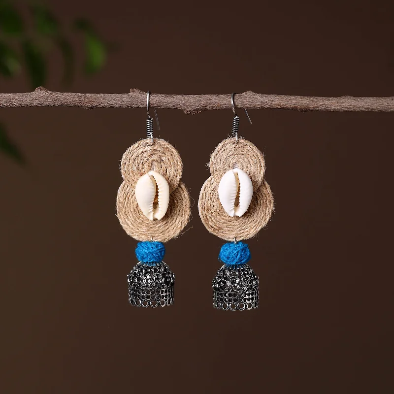 Ronak German Silver Jute Jhumki Earrings